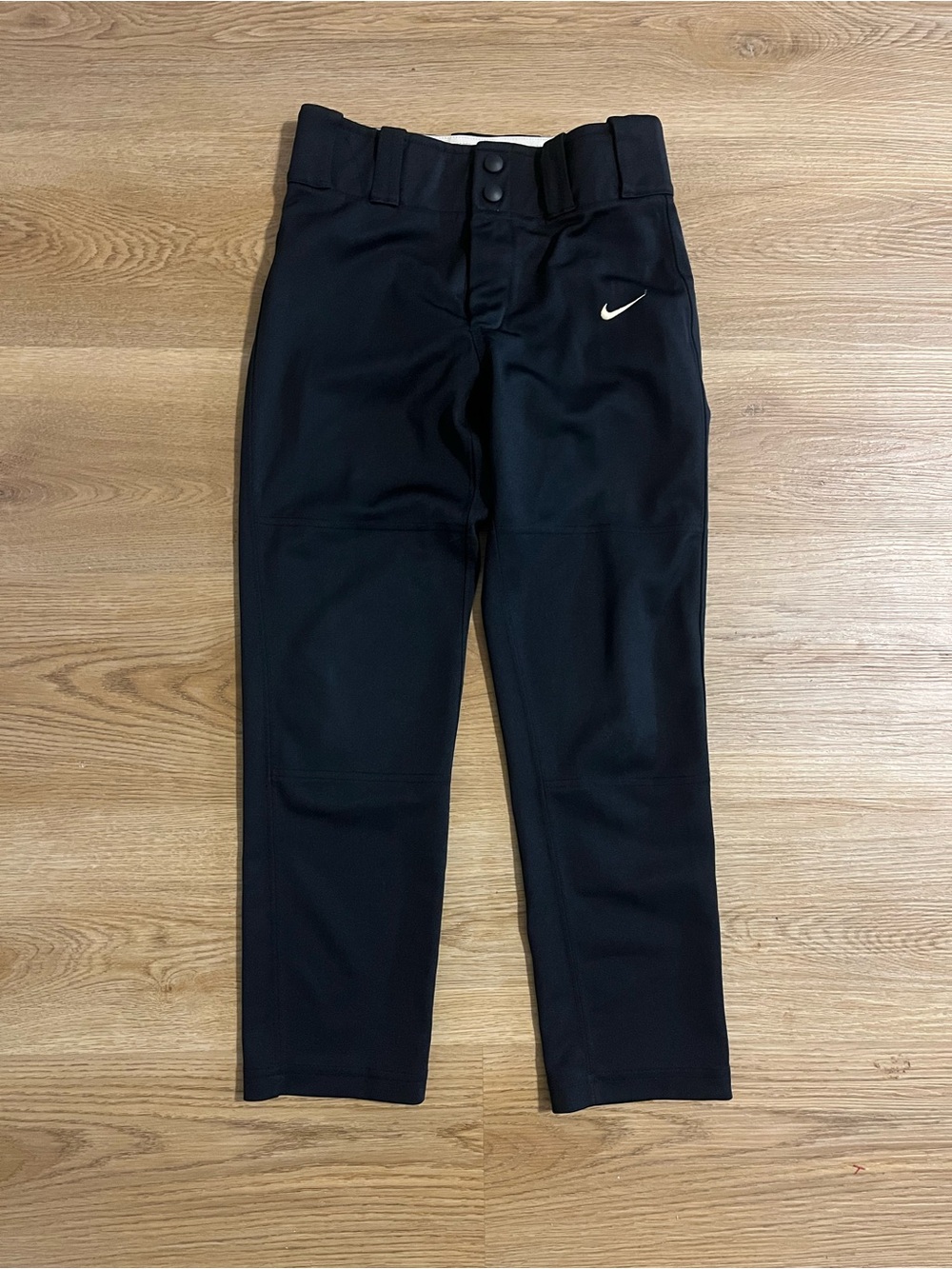 Nike Black Boy’s Baseball Pants with Swoosh